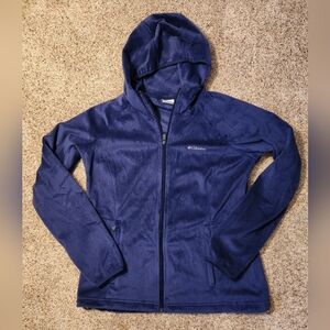 Columbia soft fleece zip jacket purple L